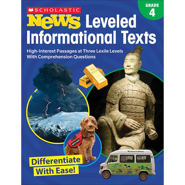 Scholastic News Leveled Informational Texts Workbook, Grade 4 9781338284744 - main